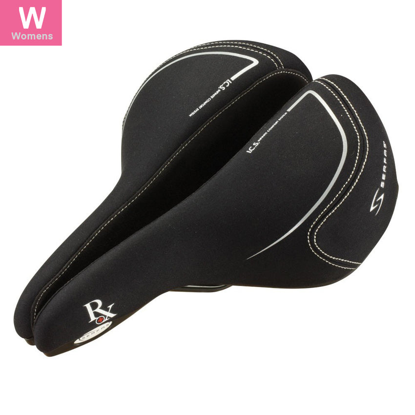 womens bicycle saddle Women's Gel rides nearly upright with lots of weight against the saddle Bontrager Women's Sport Bike Saddle