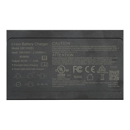 E-Bike Battery Charger for 350W Models