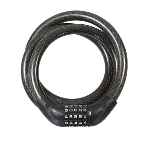 (CL-20) 20mm Straight Cable Combination Lock: 5ft