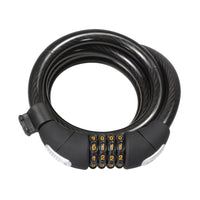 (CL-15) Combo Coiled Lock w/ Bracket