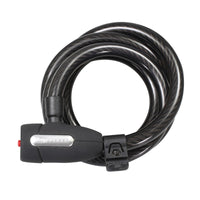 (KL-15) Keyed & Coiled Cable Lock w/ Bracket
