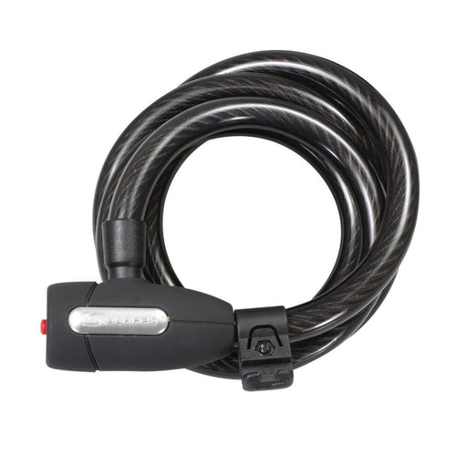(KL-15) 15mm Coiled Cable Key Lock: 6ft