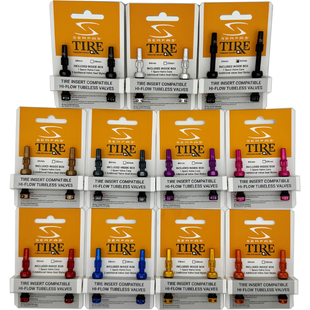 (PV-44/60) HIGH-FLOW TUBELESS PRESTA VALVE SET - 44MM - 60MM