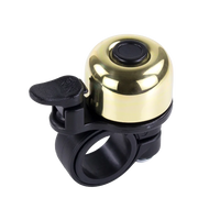 (BLB-101)  Brass-Single Strike Handlebar Bell (Black or Brass)