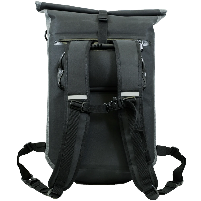 (BM-BP1BKGY) Waterproof Pannier Backpack -Black/Grey
