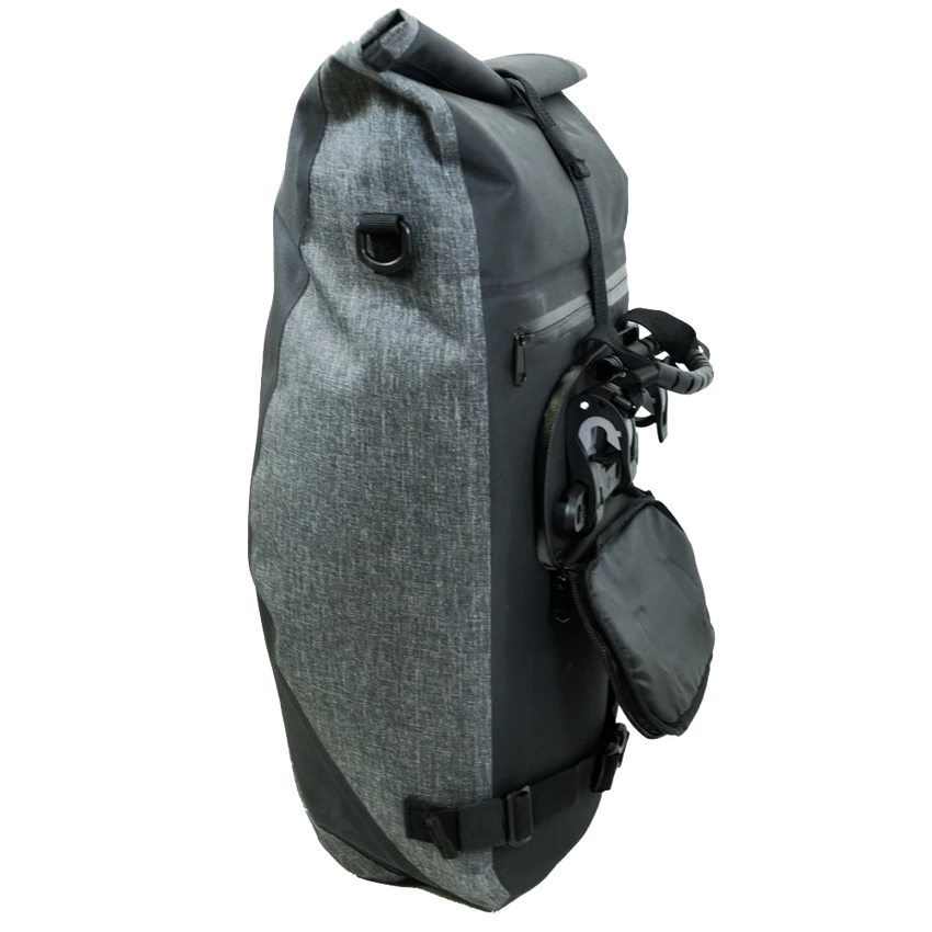 (BM-BP1BKGY) Waterproof Pannier Backpack -Black/Grey