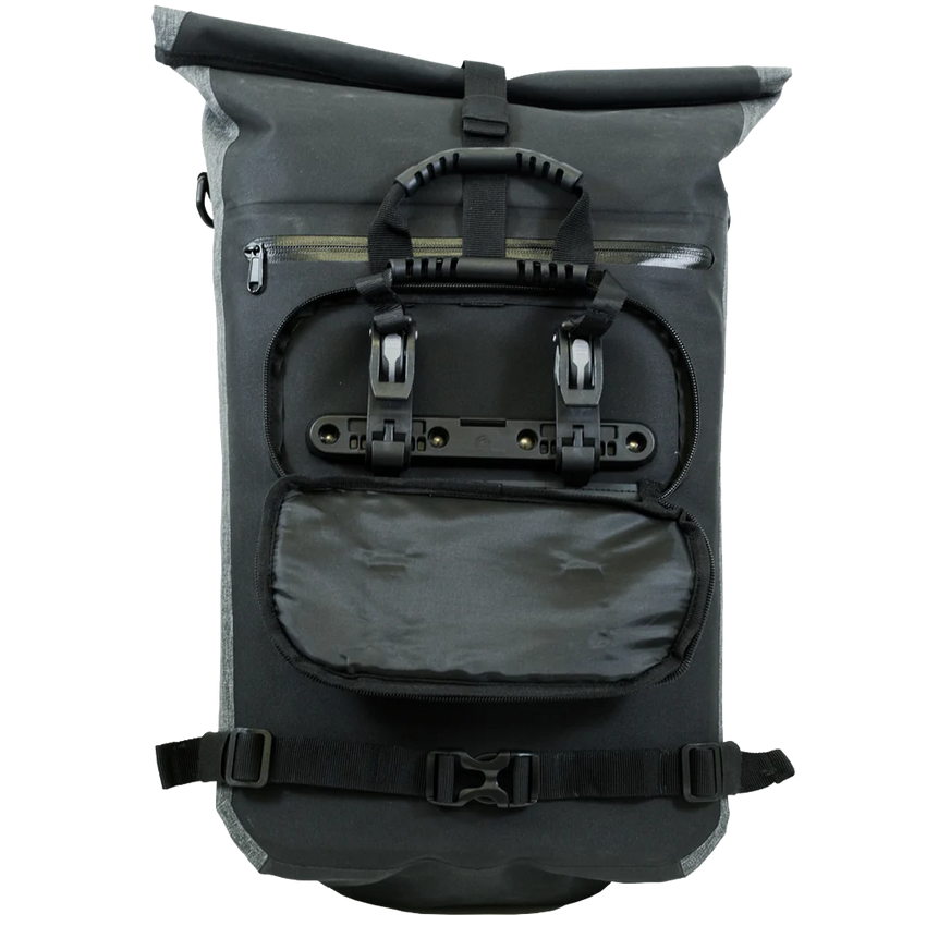 (BM-BP1BKGY) Waterproof Pannier Backpack -Black/Grey