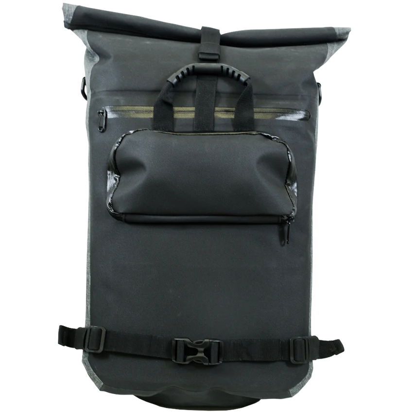 (BM-BP1BKGY) Waterproof Pannier Backpack -Black/Grey