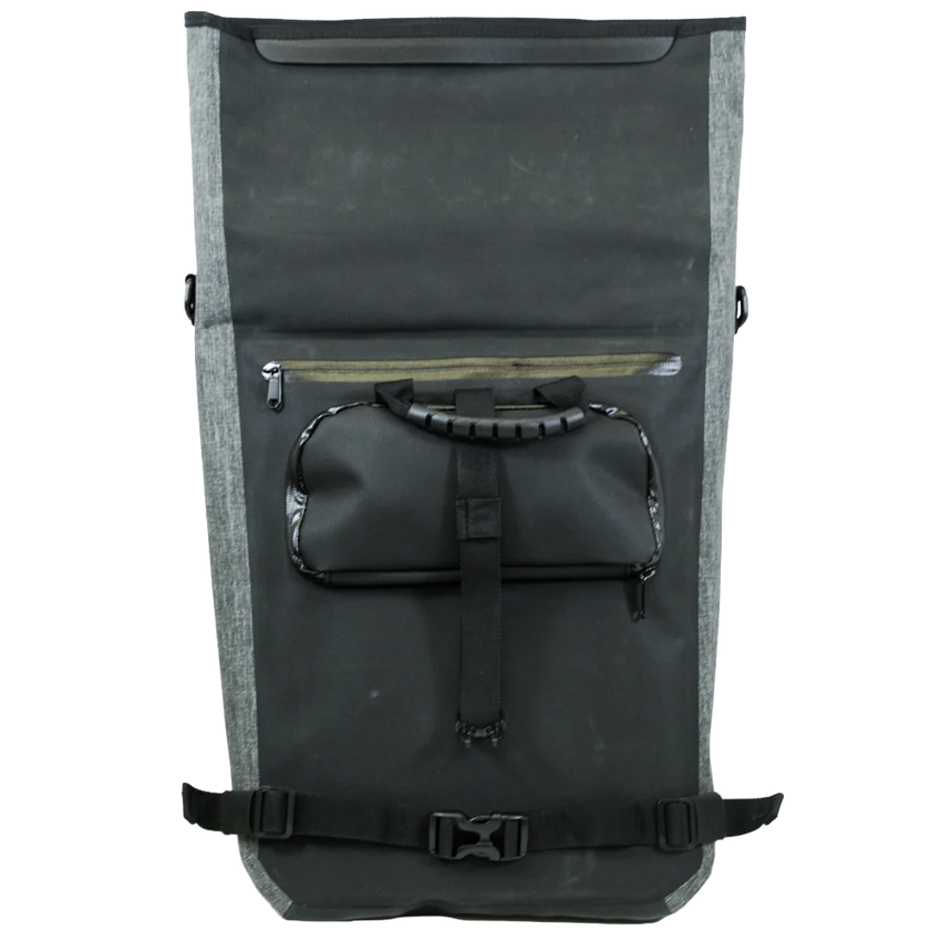 (BM-BP1BKGY) Waterproof Pannier Backpack -Black/Grey