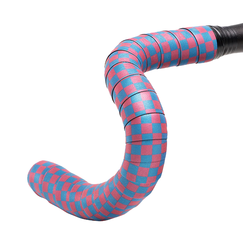 (BT-REFBLPK) Reflective Bar Tape - Blue/Pink Checkered
