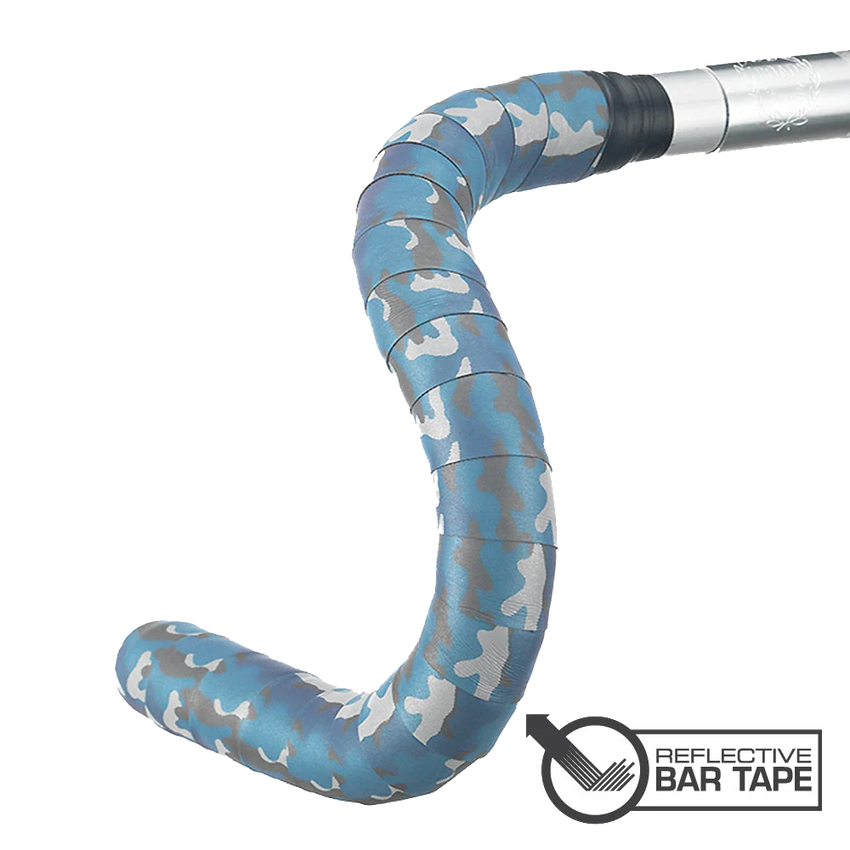 (BT-REFBL) Reflective Bar Tape - Blue Camo