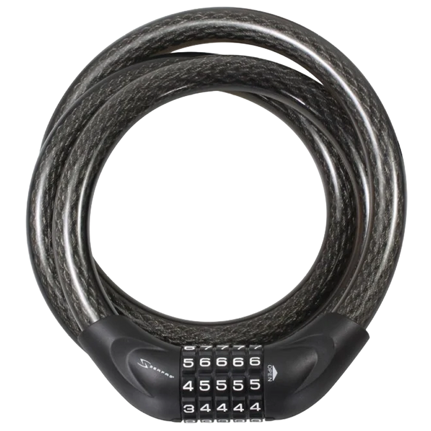 (CL-20) 20mm Straight Cable Combination Lock: 5ft
