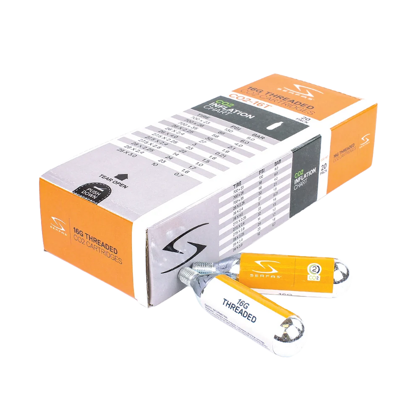 16 Gram CO2 Threaded Cartridge (20 Count)