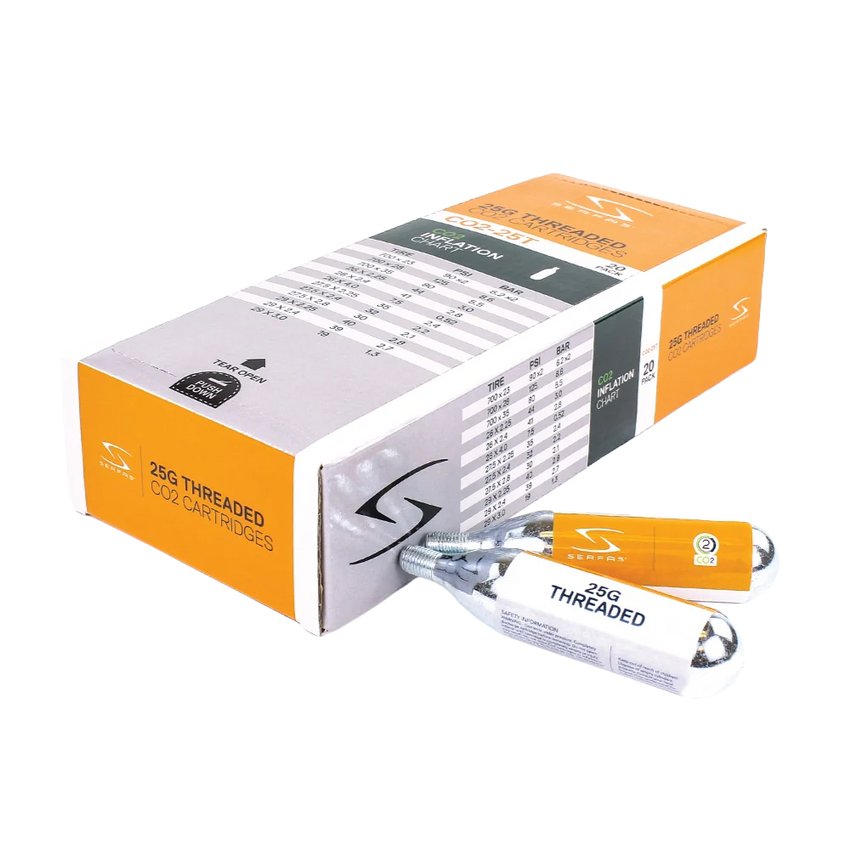 25 Gram CO2 Threaded Cartridge (20 Count)