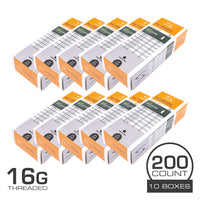 (CO2-16T200) 16 Gram CO2 Threaded Cartridge (200 Count)