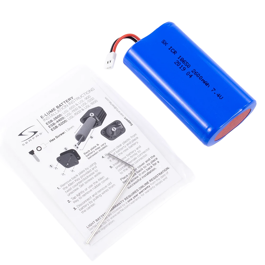 E-Lume Series Headlight Replacement Batteries