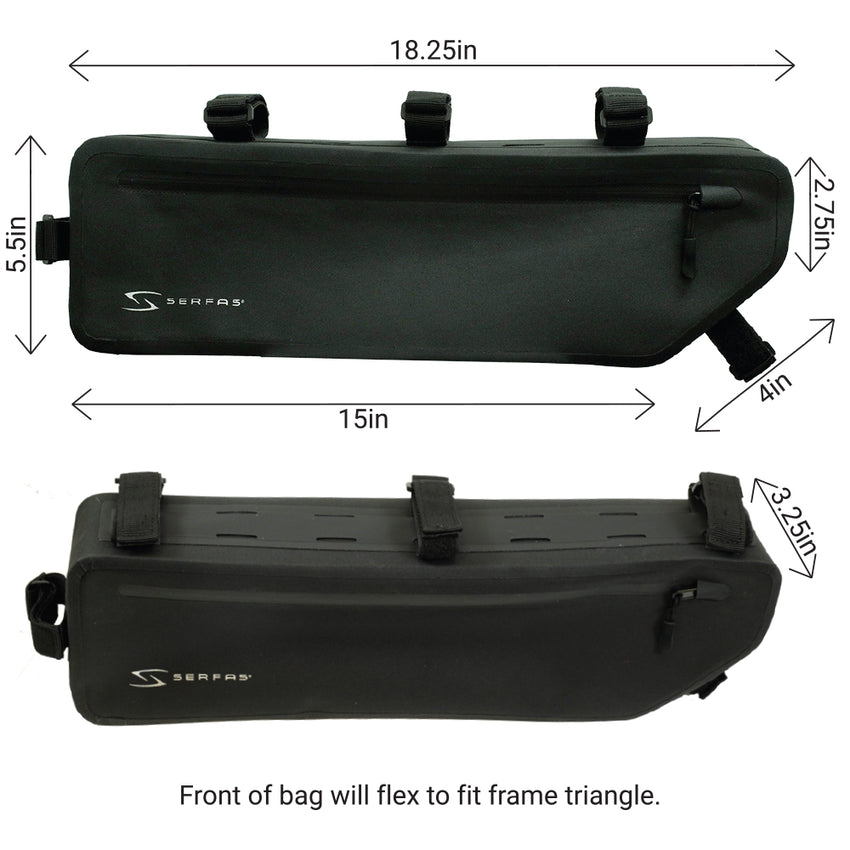 (BM-FR1BK) WATERPROOF HALF-FRAME BAG - BLACK