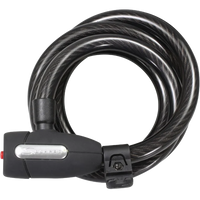 (KL-15) 15mm Coiled Cable Key Lock: 6ft