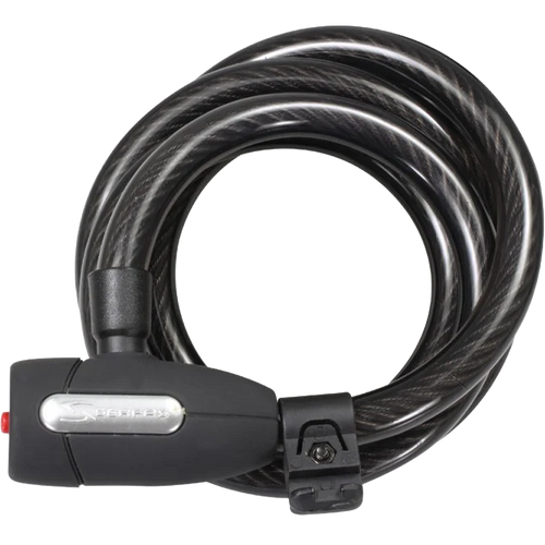 (KL-15) 15mm Coiled Cable Key Lock: 6ft