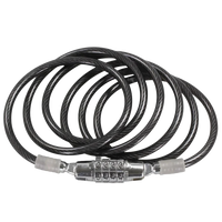 (LL-1) 6mm Coiled Cable Preset Combination Lock: 5ft