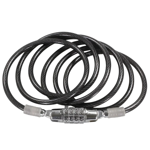 (LL-1) 6mm Coiled Cable Preset Combination Lock: 5ft