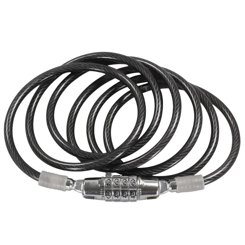 (LL-1) 6mm Coiled Cable Preset Combination Lock: 5ft