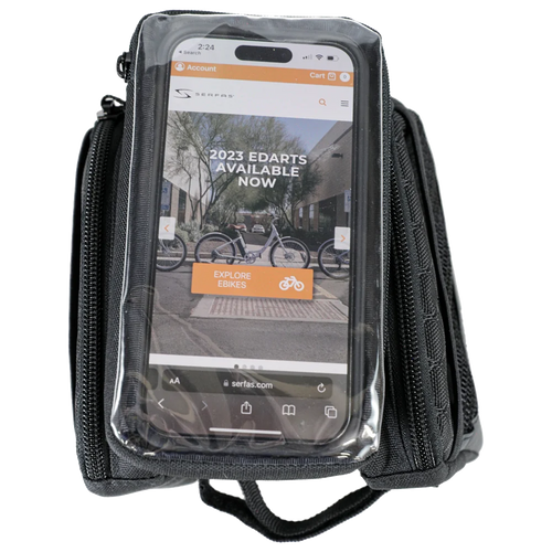 (LT-STM5BK) Stem Dual Phone Bag - Zipper