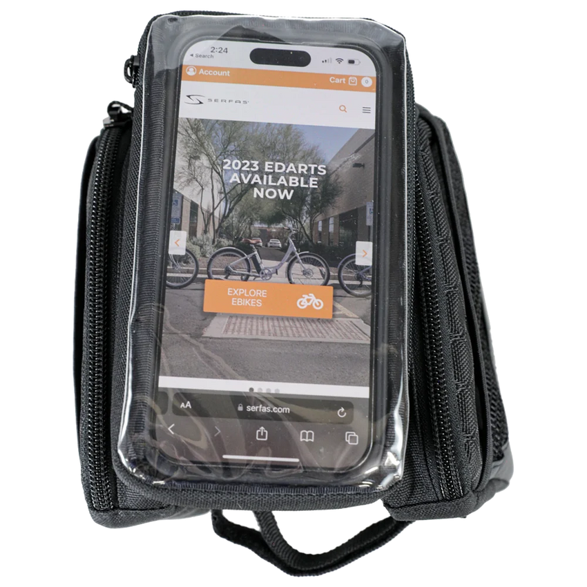 (LT-STM5BK) Stem Dual Phone Bag - Zipper