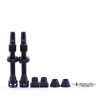 (PV-44/60) High-Flow Tubeless Presta Valve Set - 44mm - 60mm