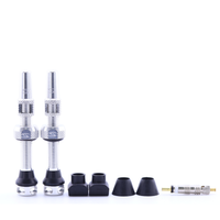 (PV-44/60) High-Flow Tubeless Presta Valve Set - 44mm - 60mm