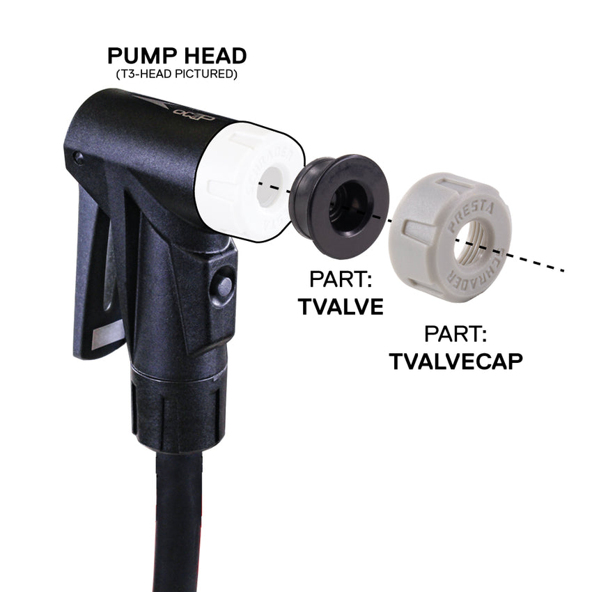 (TVALVE-CAP) Air Force Floor Pump Valve Cap