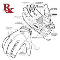 UNISEX FULL FINGER RX BLACK