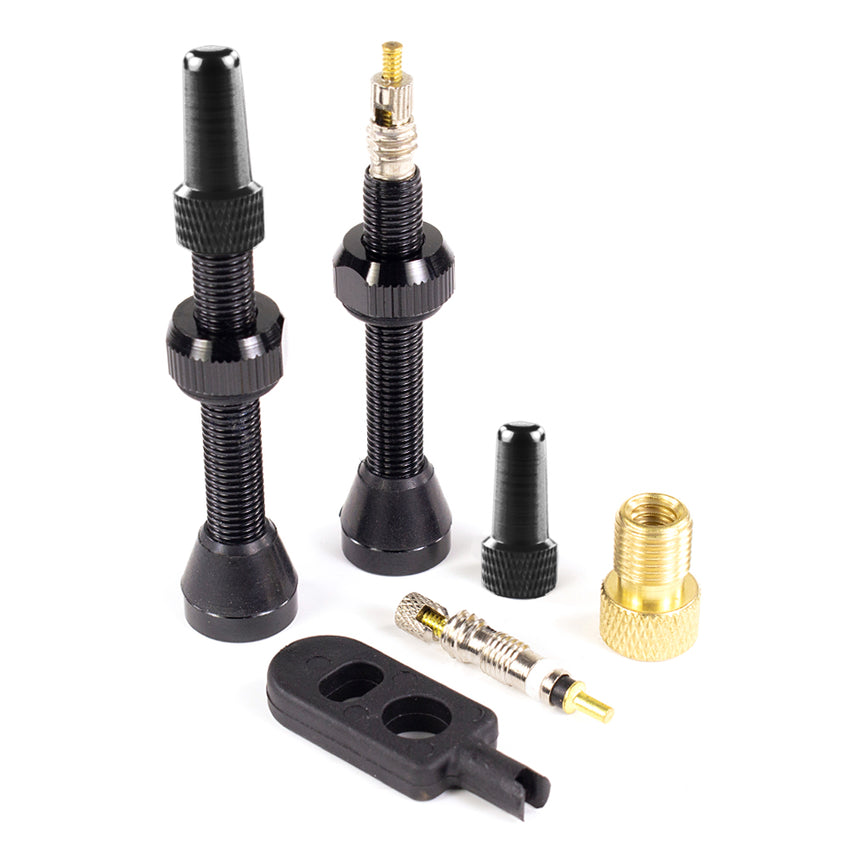 (SEAL-VALVE) 2 Tubeless Presta Valves (32mm, 44mm, 60mm) Colors Available