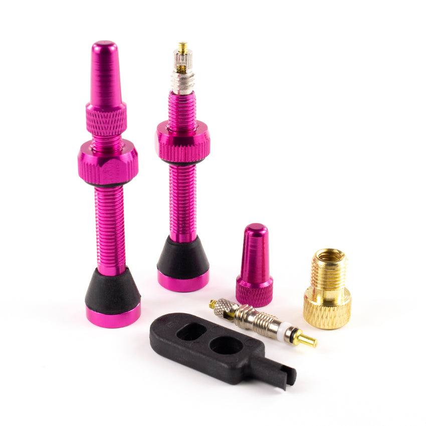 (SEAL-VALVE) 2 Tubeless Presta Valves (32mm, 44mm, 60mm) Colors Available