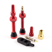 (SEAL-VALVE) 2 Tubeless Presta Valves (32mm, 44mm, 60mm) Colors Available