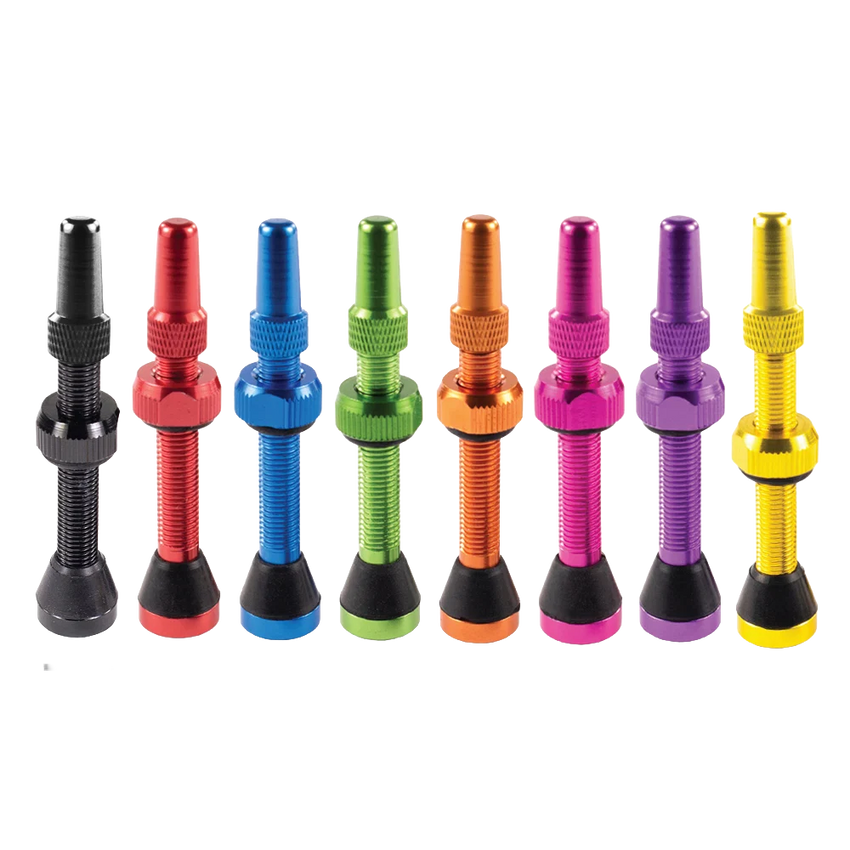 (SEAL-VALVE) 2 Tubeless Presta Valves (32mm, 44mm, 60mm) Colors Available