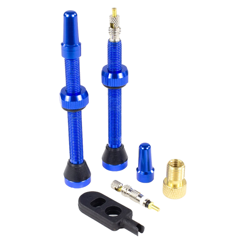 (SEAL-VALVE) 2 Tubeless Presta Valves (32mm, 44mm, 60mm) Colors Available