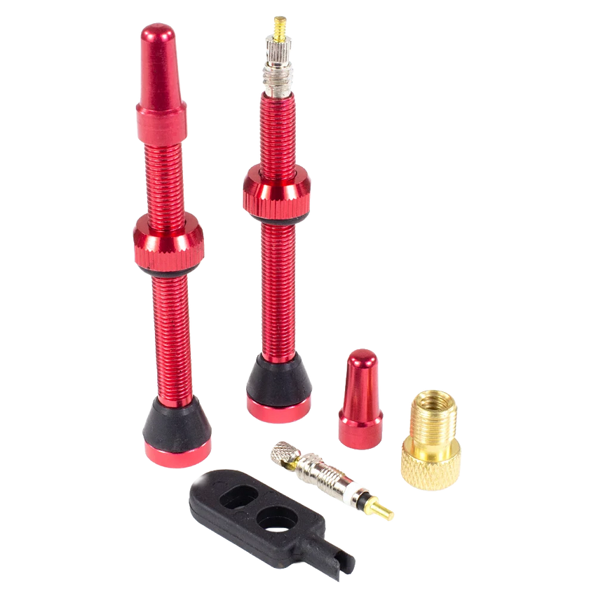 (SEAL-VALVE) 2 Tubeless Presta Valves (32mm, 44mm, 60mm) Colors Available