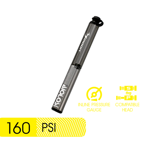 (85496) AIOLOS GAUGE PRO - HP 160PSI HIGH PRESSURE HAND PUMP W/GAUGE
