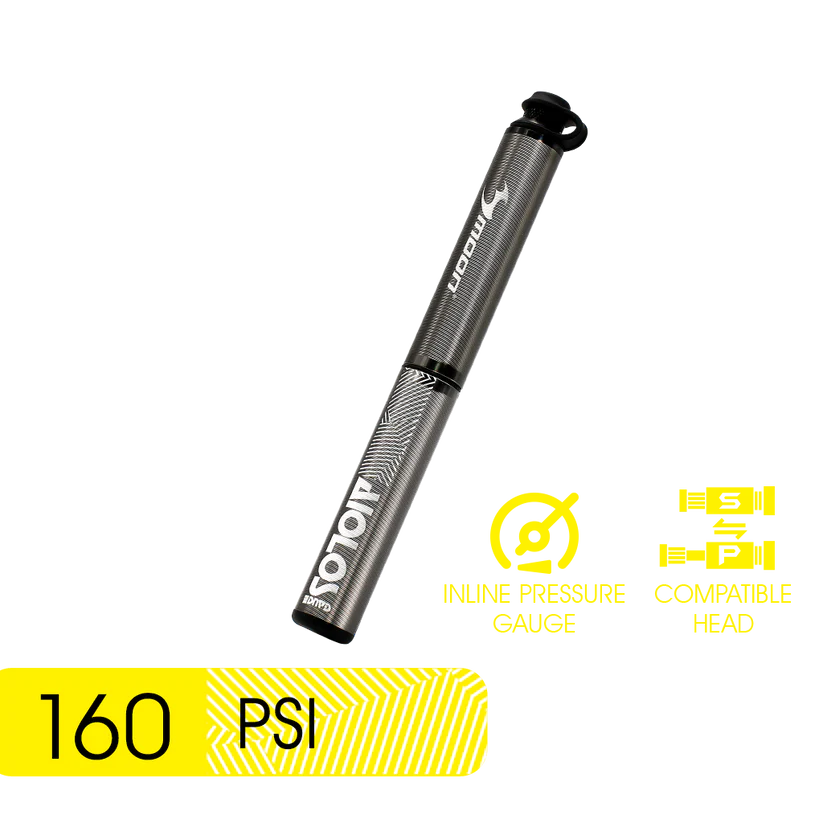 (85496) AIOLOS GAUGE PRO - HP 160PSI HIGH PRESSURE HAND PUMP W/GAUGE