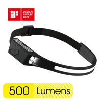 (84475) U PRO-C1 MIDNIGHT BLACK 500LM SILICONE HEADBAND LIGHT