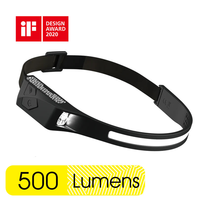 (84475) U PRO-C1 MIDNIGHT BLACK 500LM SILICONE HEADBAND LIGHT