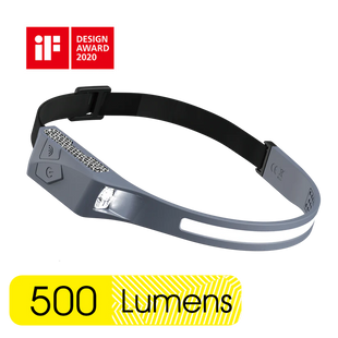 (84505) U PRO-C4 RAIN CLOUD GREY 500LM SILICONE HEADBAND LIGHT
