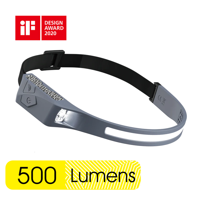 (84505) U PRO-C4 RAIN CLOUD GREY 500LM SILICONE HEADBAND LIGHT