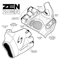 ZSM-HV Men's Short Finger Zen Hi-Vis